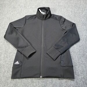 Adidas Women's Full Zip Jacket Athletic Track Warm Up Black Size Medium